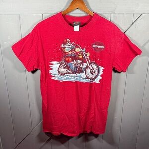 Men’s Harley-Davidson Festive Red Santa T-Shirt